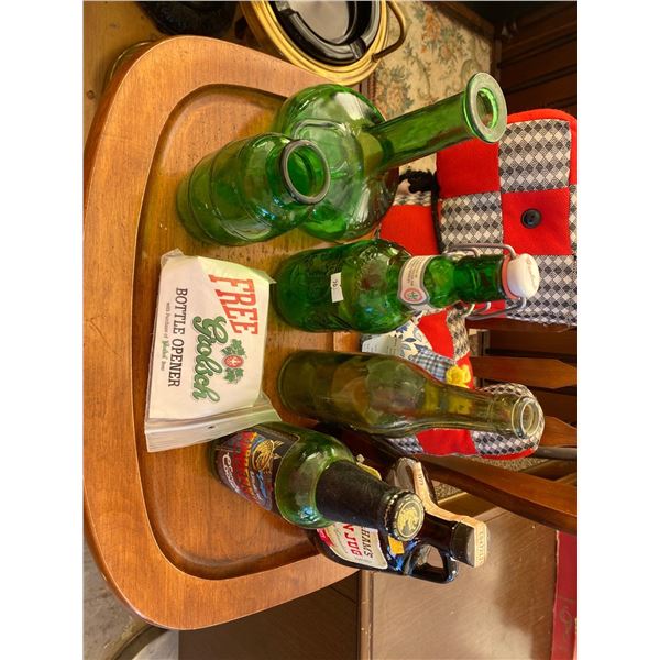 Assortment Of Vintage Glass Bottles