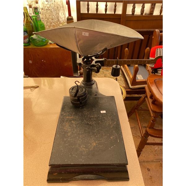 Antique Scale And Weights