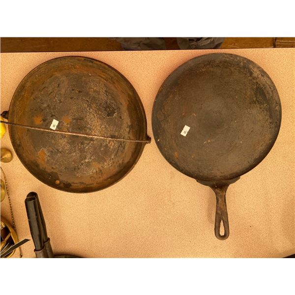Set Of Antique Cast Iron Pans