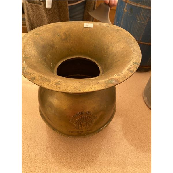 Vintage Brass Spit Can