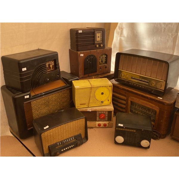 Large Collection Of Antique Radios