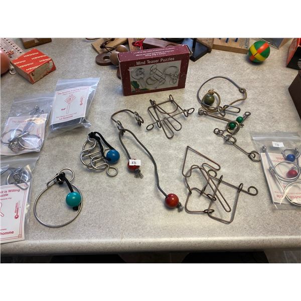 Collection Of Vintage Brain Teaser Toys