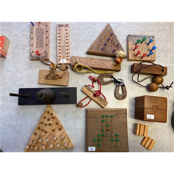 Collection Of Vintage Brain Teaser Toys