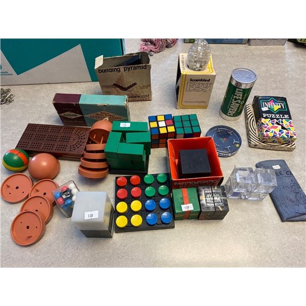 Collection Of Vintage Brain Teaser Toys