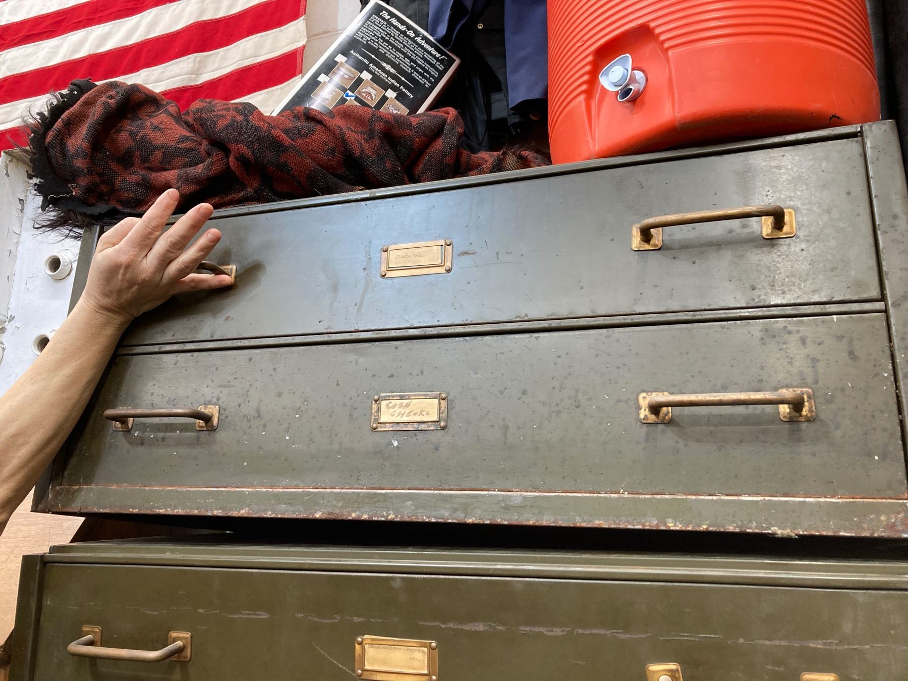 ANTIQUE STEEL STACKABLE, FILE CABINET! INDUSTRIAL! HEAVY DUTY BARRISTER ...