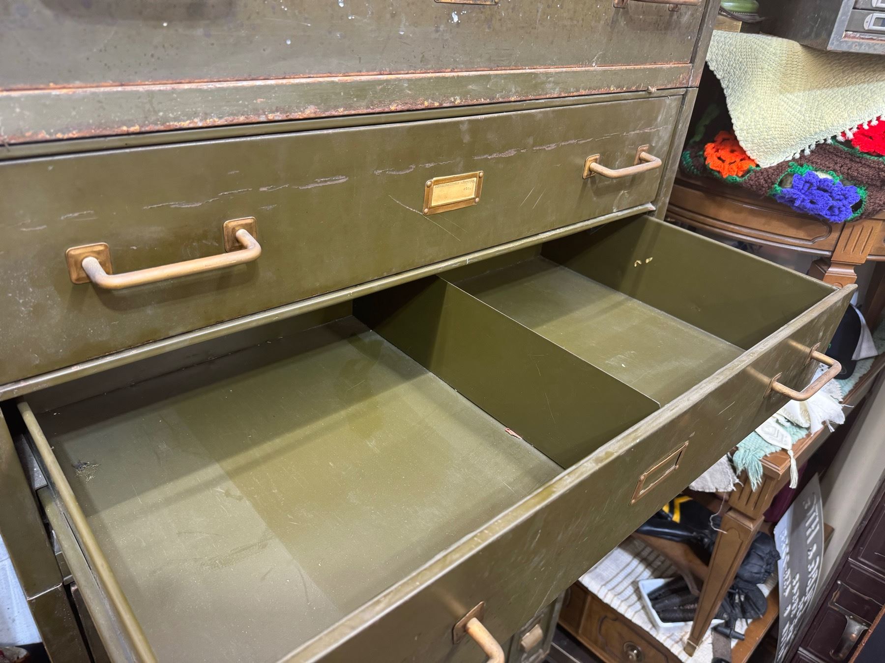 ANTIQUE STEEL STACKABLE, FILE CABINET! INDUSTRIAL! HEAVY DUTY BARRISTER ...