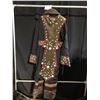 Image 2 : BLACK/BROWN MEDIEVAL ROBE INCLUDING BREAST PLATE AND COLLAR, DAILY COSTUME RENTAL $95.00