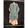 Image 2 : GREEN/BEIGE LADIES FRENCH RENAISSANCE DRESS COSTUME, DAILY RENTAL $135.00