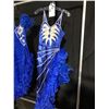 Image 2 : 2 BLUE DRESSES, WITH SILVER EMBELLISHMENTS, DAILY RENTAL $95.00