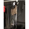 Image 2 : RED AND BLACK SHIRTWAIST DRESSES COSTUMES, DAILY RENTAL $125.00
