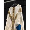 Image 2 : CREAM/GOLD/BLUE PRIEST CHASUBLE ROBE COSTUME, DAILY RENTAL $100.00