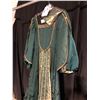 Image 2 : LADIES GREEN/GOLD FRENCH RENAISSANCE DRESS COSTUME, DAILY RENTAL $135.00