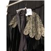 Image 2 : BLACK FRENCH RENAISSANCE LONG JACKET WITH CAPE, DAILY RENTAL $125.00