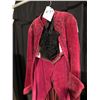 Image 2 : RED VELVET GEORGIAN TAILCOAT, DAILY RENTAL $115.00