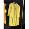 Image 2 : 1960'S YELLOW FLORAL PRINT DRESS & 2 PIECE EVENING SUIT SKIRT SET, DAILY RENTAL $75.00