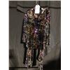 Image 1 : 1960'S PURPLE PATTERN VELVET PANTS SUIT, DAILY RENTAL $65.00