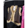 Image 4 : BROWN FAUX LINED VEST, 2 PINK DRESSES, DAILY RENTAL $75.00