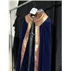 Image 2 : GOLD/BLUE MAYAN STYLE CLOAK COSTUME, DAILY RENTAL $90.00