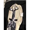 Image 2 : BEIGE AND BLACK/WHITE PATTERNED 1900'S LADIES DRESS COSTUME, DAILY RENTAL $105.00