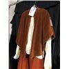 Image 2 : LADIES 1900'S COSTUME WITH BROWN SHAWL, SKIRT AND WHITE BLOUSE, DAILY RENTAL $115.00