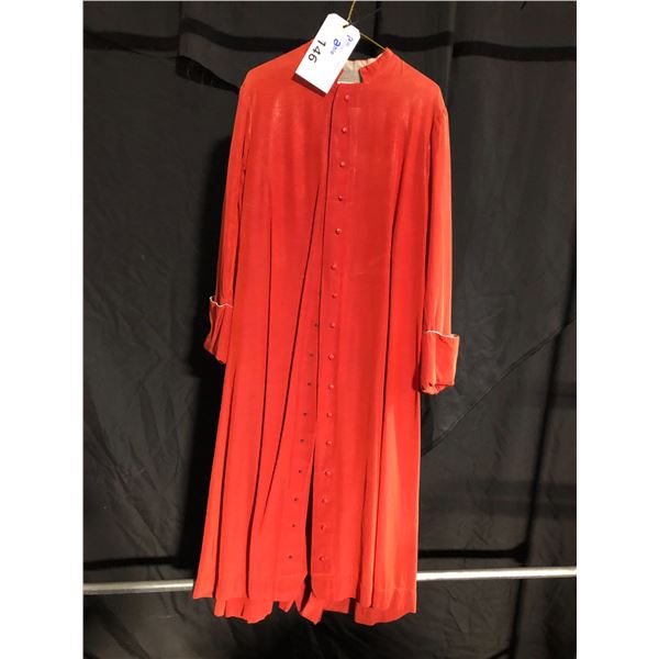 RED ROBE COSTUME, DAILY RENTAL $75.00