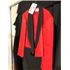 Image 2 : RED/BLACK USHER COSTUME, DAILY RENTAL $45.00