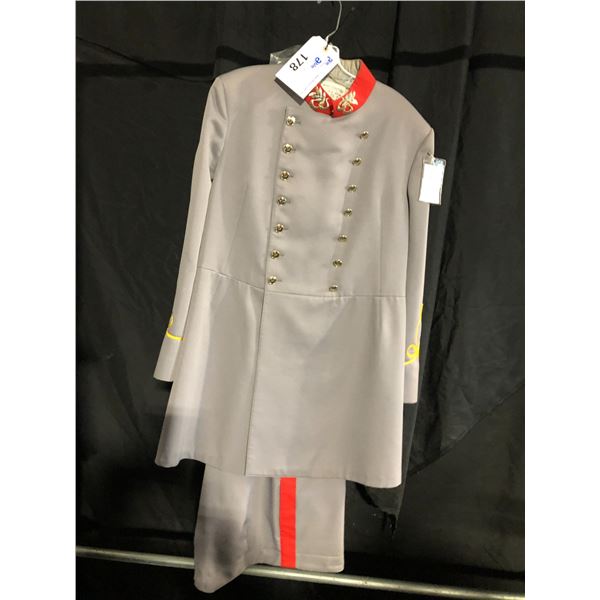 GREY 1861 MILITARY UNIFORM COSTUME, DAILY RENTAL $105.00