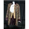 Image 1 : PAISLEY/PURPLE 1750'S FRENCH COSTUME, DAILY RENTAL $135.00