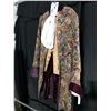 Image 2 : PAISLEY/PURPLE 1750'S FRENCH COSTUME, DAILY RENTAL $135.00