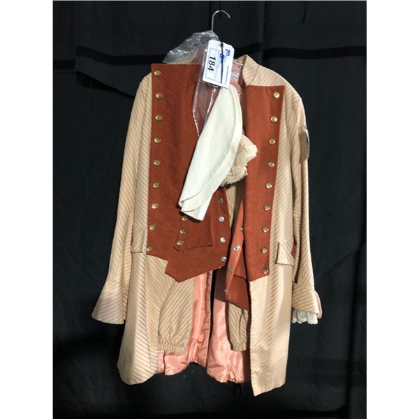 RED/BEIGE 1750'S FRENCH COSTUME, DAILY RENTAL $135.00