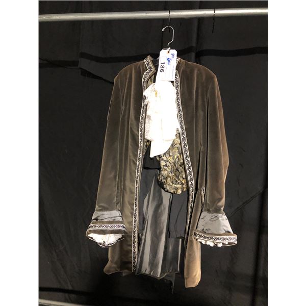 BROWN VELVET 1750'S FRENCH COSTUME, DAILY RENTAL $135.00