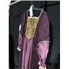 Image 2 : PURPLE/GOLD 1500'S DRESS, DAILY RENTAL $135.00