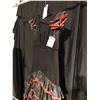 Image 2 : BLACK/RED SPANISH FLAMENCO DRESS, DAILY RENTAL $95.00