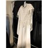 Image 2 : WHITE DRESS WITH LACE DETAILS AND BLACK SPARKLY TOP, DAILY RENTAL $85.00