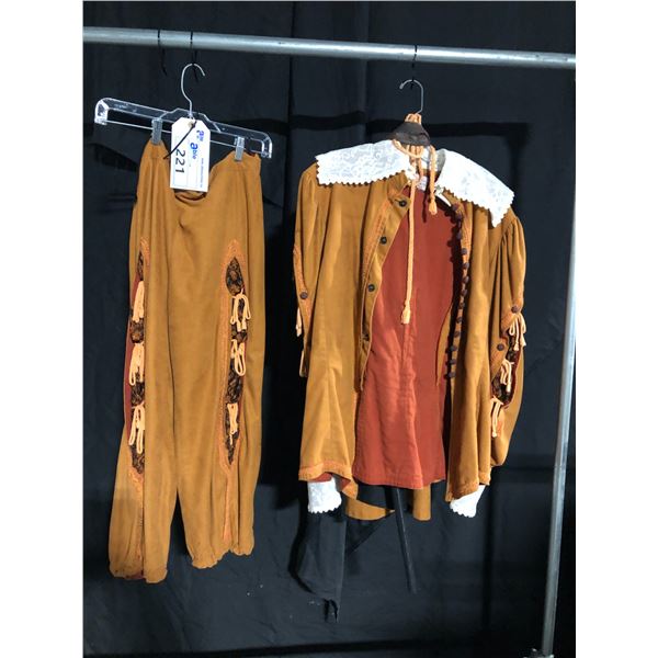 BROWN VINTAGE COSTUME, DAILY RENTAL $75.00