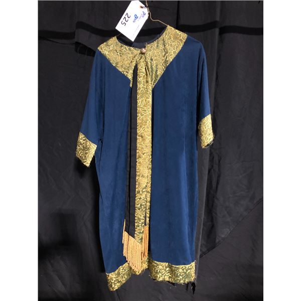 BLUE/GREEN/GOLD ROBE, DAILY RENTAL $75.00