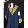 Image 2 : BLUE/GREEN/GOLD ROBE, DAILY RENTAL $75.00