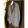 Image 2 : MEN'S BLACK AND GREY TUXEDO WITH WIDE SHAWL LAPEL