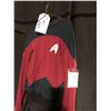 Image 3 : RED AND BLACK STAR TREK COSTUME, DAILY RENTAL $50.00