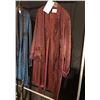 Image 2 : 2 VINTAGE SMOKING JACKETS/ROBES (BLUE AND BLACK/RED), DAILY RENTAL $50.00