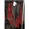 Image 2 : 2 RED/BLACK VINTAGE SMOKING JACKETS, DAILY RENTAL $75.00
