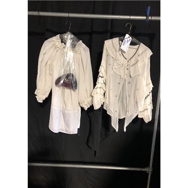 2 WHITE VINTAGE COSTUMES, DAILY RENTAL $50.00