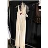 Image 3 : 2 VINTAGE 1920'S COSTUMES, 1 WHITE DRESS, 1 BROWN VEST, DAILY RENTAL $90.00