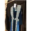 Image 3 : BLUE/PAISLEY PATTERNED 1400'S COSTUME, DAILY RENTAL $105.00