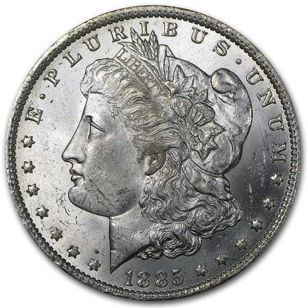 1885-O Morgan Silver Dollar BU MS-63