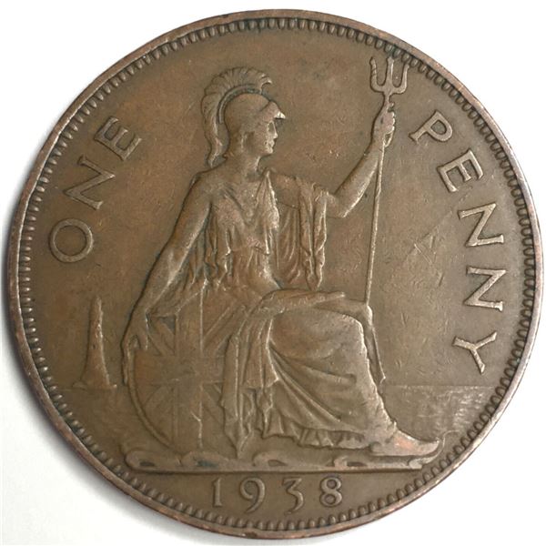 1938 Great Britain One Penny George VI