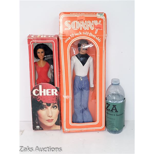 Sonny Bono & Cher Dolls In Box