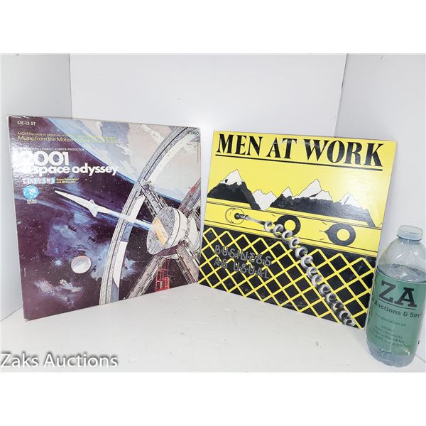 Lot of 2 Vinyl - 2001 a space odyssey (original) + Men At Work: Business As Usual