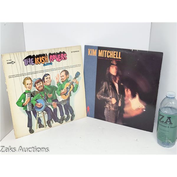 Lot of 2 Vinyl - The Irish Rovers All Hung Up + Kim Mithcell Shakin' Like A Human Being