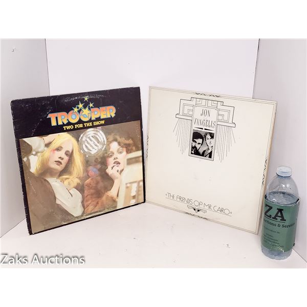 Lot of 2 Vinyl - Trooper Two For The Show + Jon and Vangels The Friends of Mr Cairo